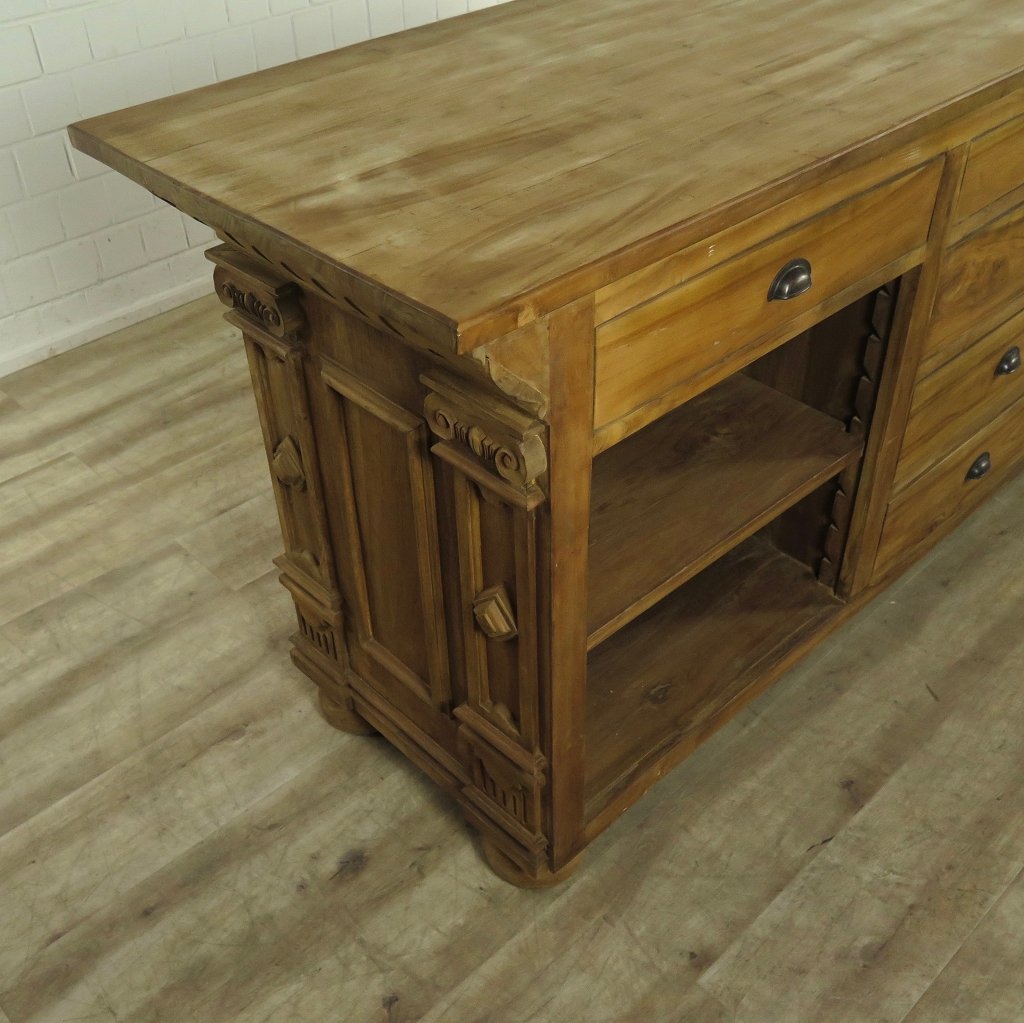 Theke Tresen Bella Teakholz 2,40 m
