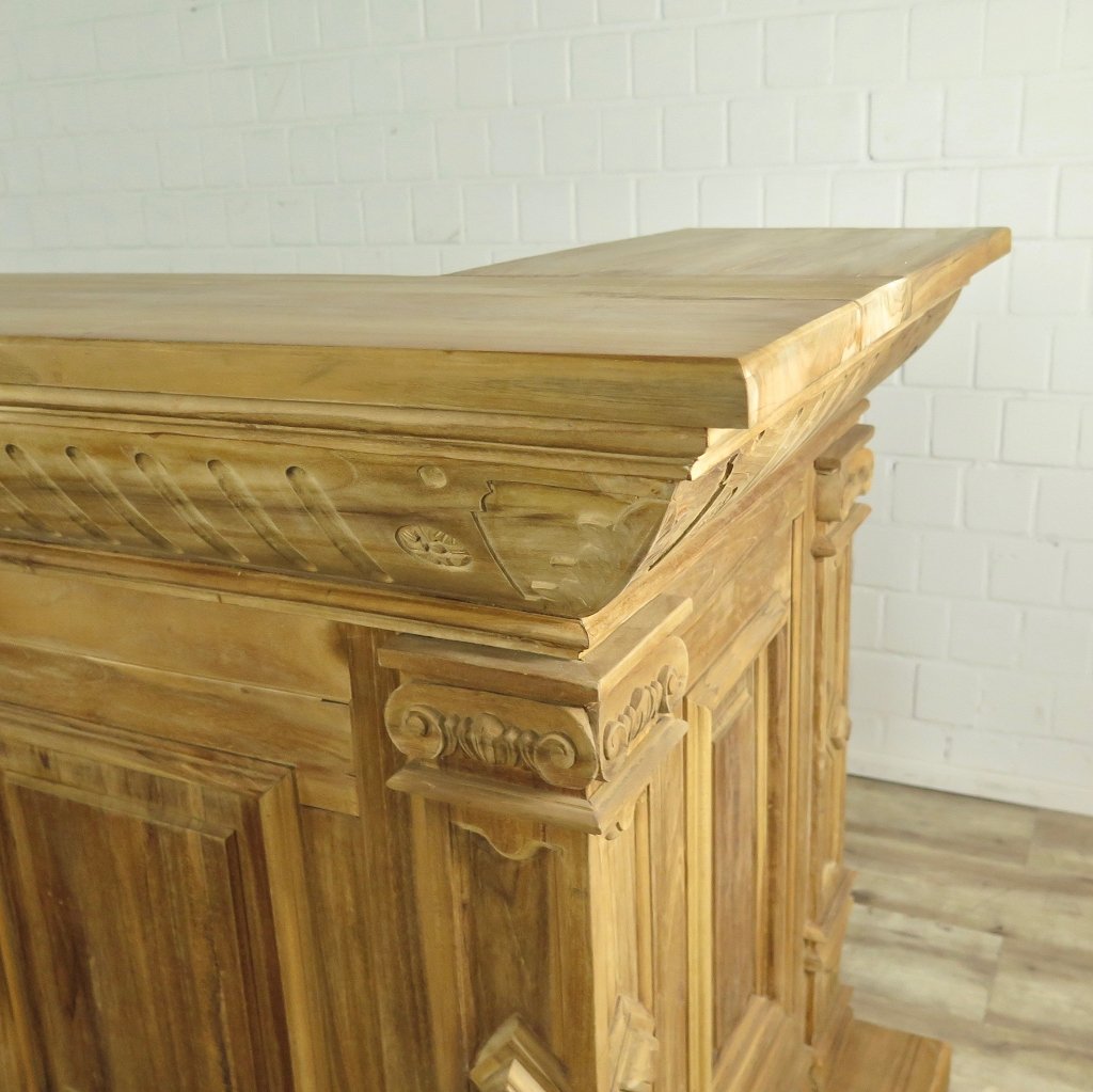 Empire Bar Luxus Theke Tresen Teakholz 3,60 m