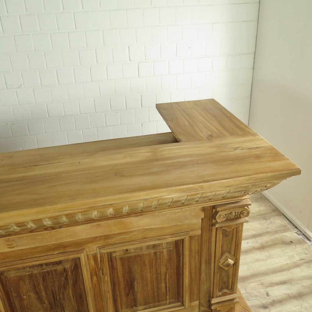Empire Bar Luxus Theke Tresen Teakholz 3,60 m