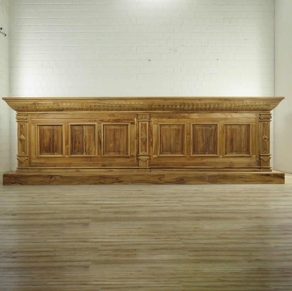 Empire Bar Luxus Theke Tresen Teakholz 3,60 m