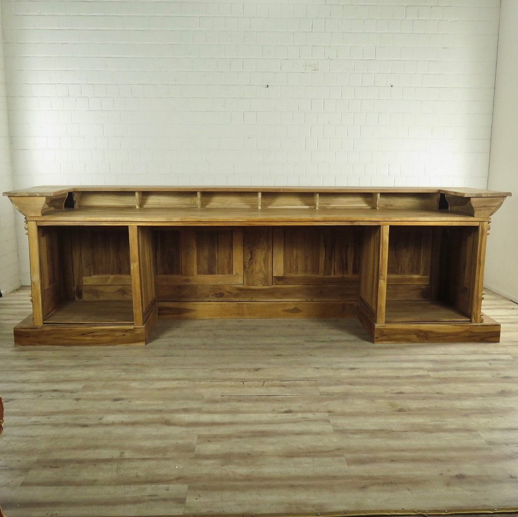 Empire Bar Luxus Theke Tresen Teakholz 3,60 m