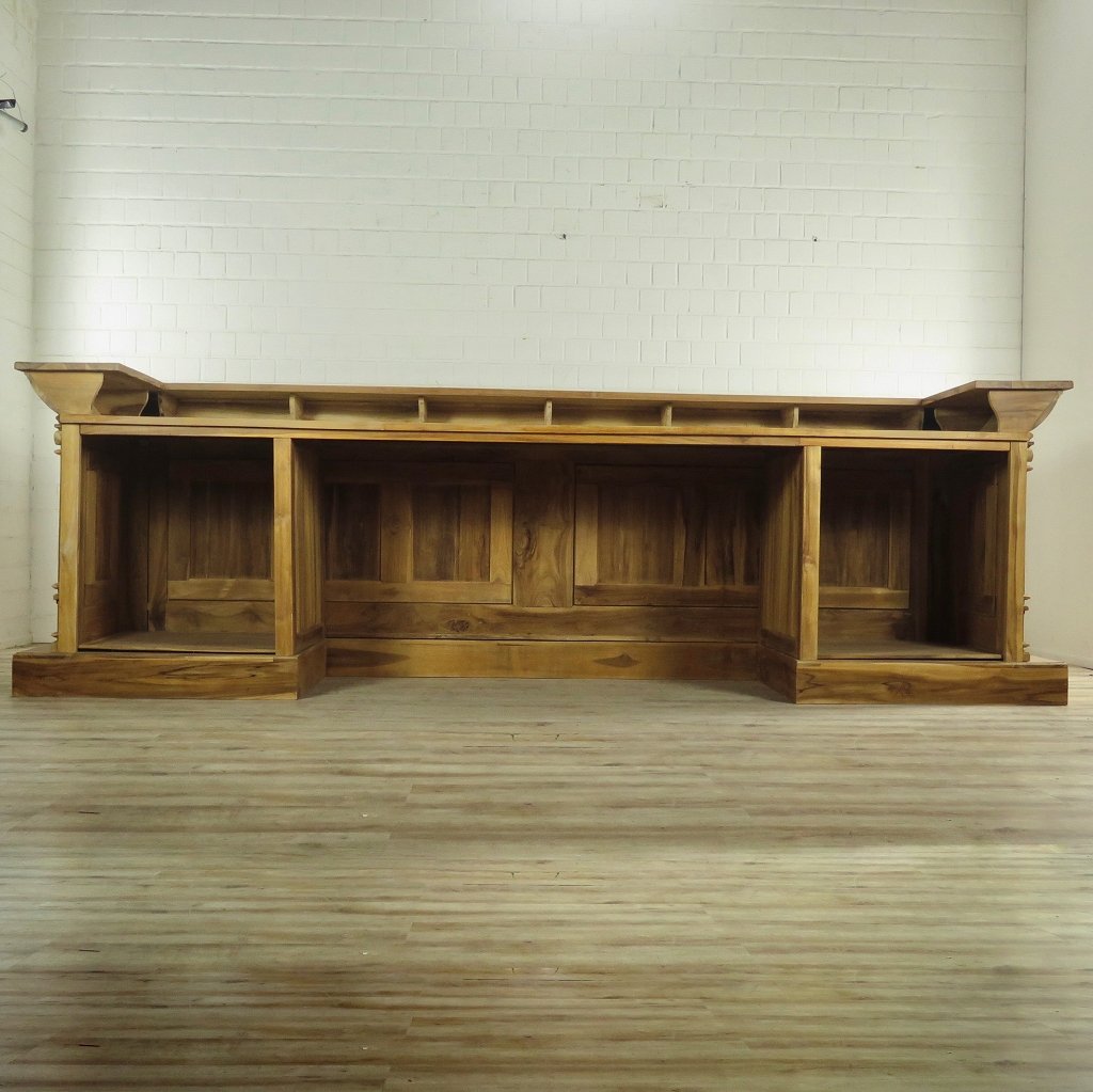 Empire Bar Luxus Theke Tresen Teakholz 3,60 m