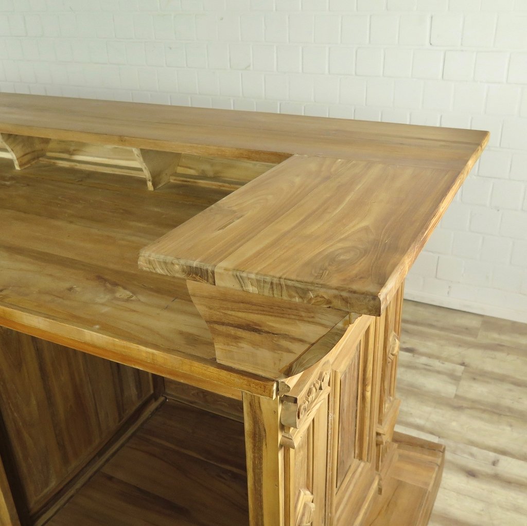 Empire Bar Luxus Theke Tresen Teakholz 3,60 m