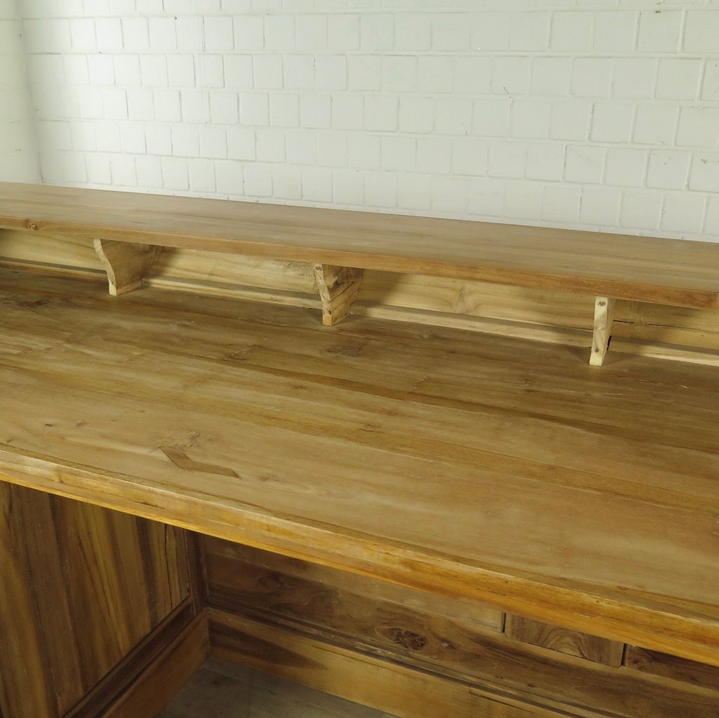 Empire Bar Luxus Theke Tresen Teakholz 3,60 m