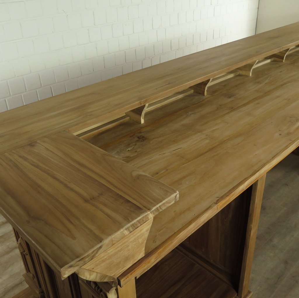 Empire Bar Luxus Theke Tresen Teakholz 3,60 m
