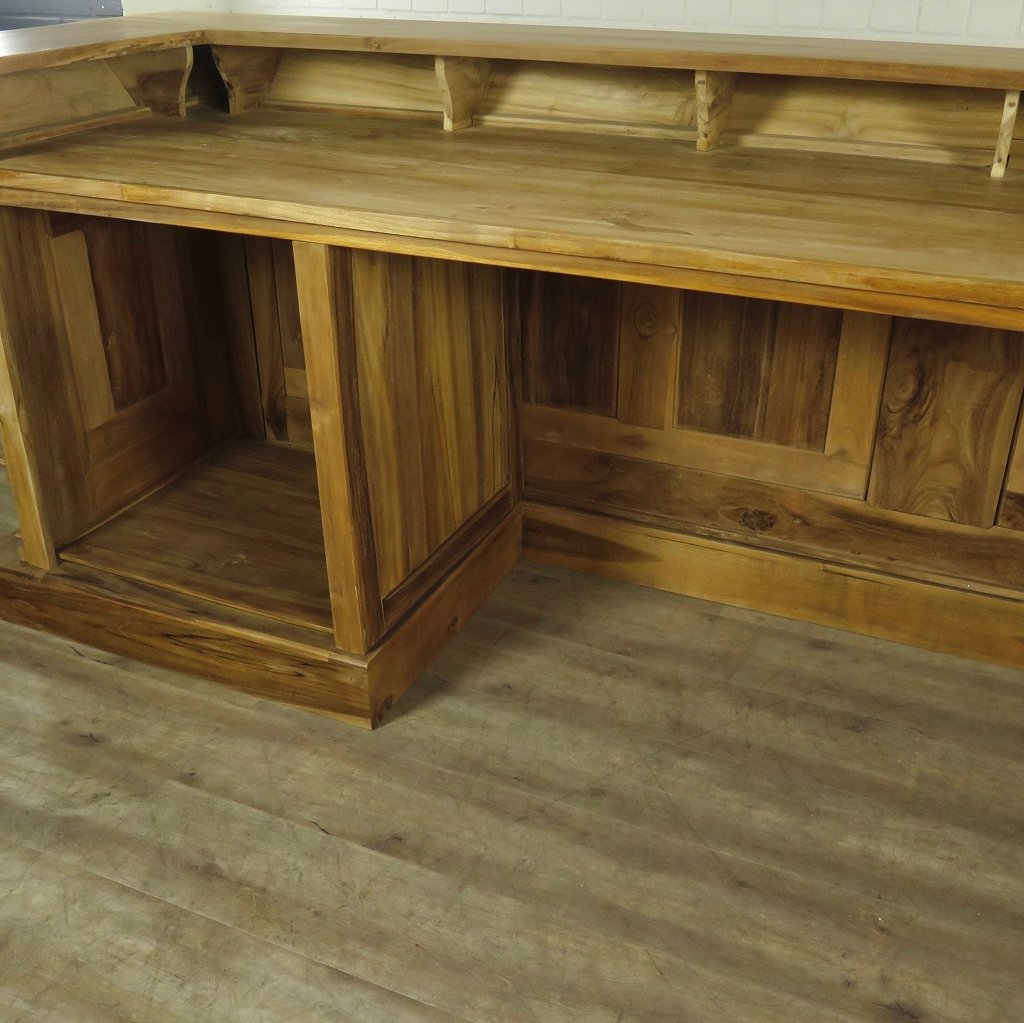 Empire Bar Luxus Theke Tresen Teakholz 3,60 m