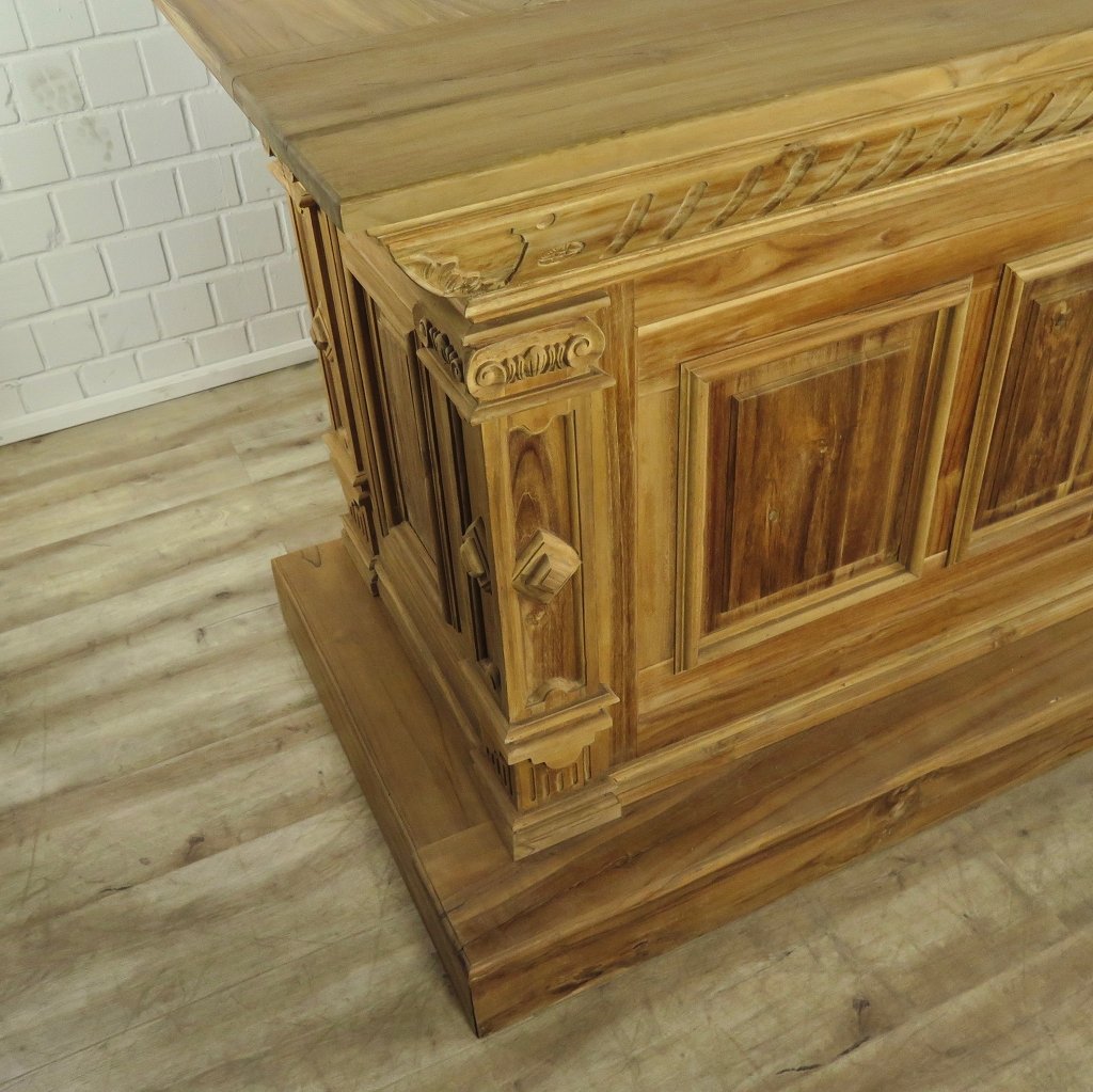 Empire Bar Luxus Theke Tresen Teakholz 3,60 m