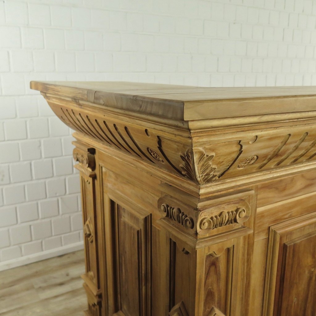 Empire Bar Luxus Theke Tresen Teakholz 3,60 m