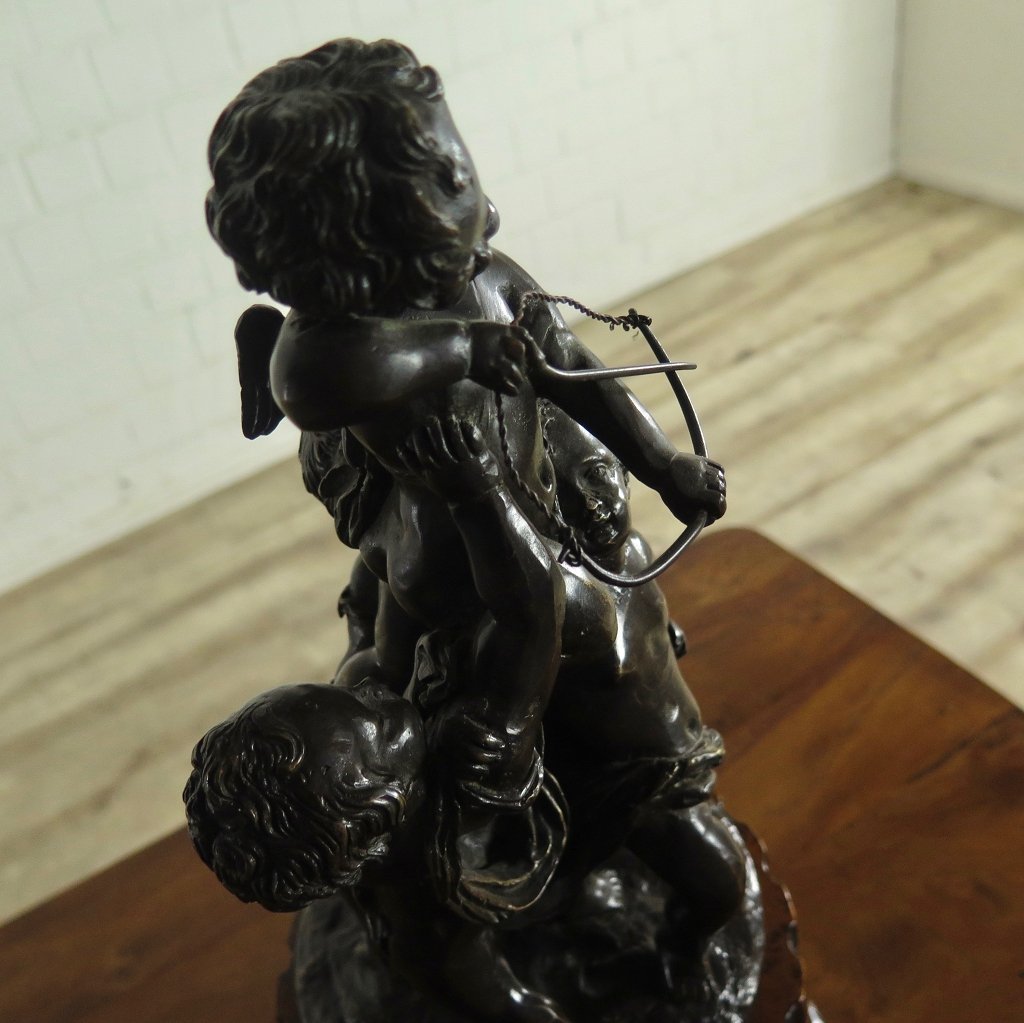 Skulptur Dekoration Amor Bronze 0,63 m