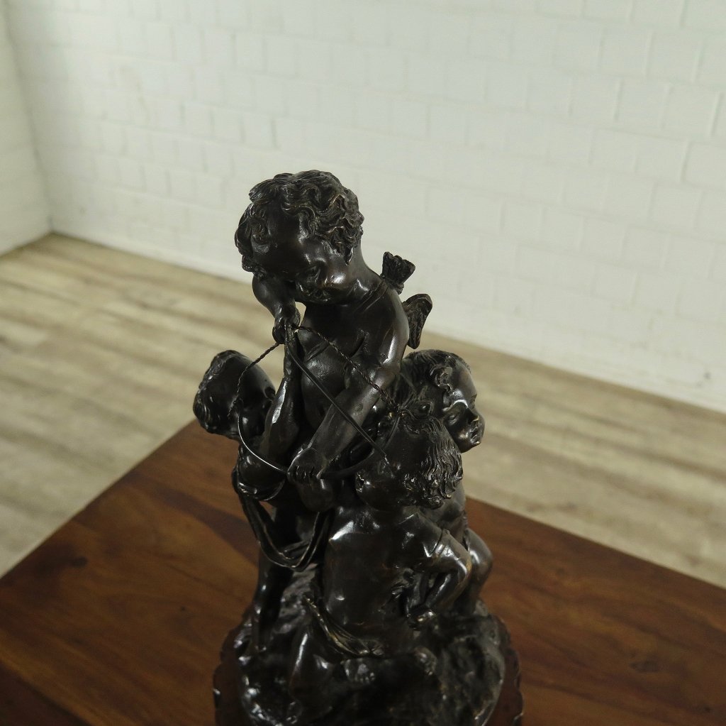 Skulptur Dekoration Amor Bronze 0,63 m
