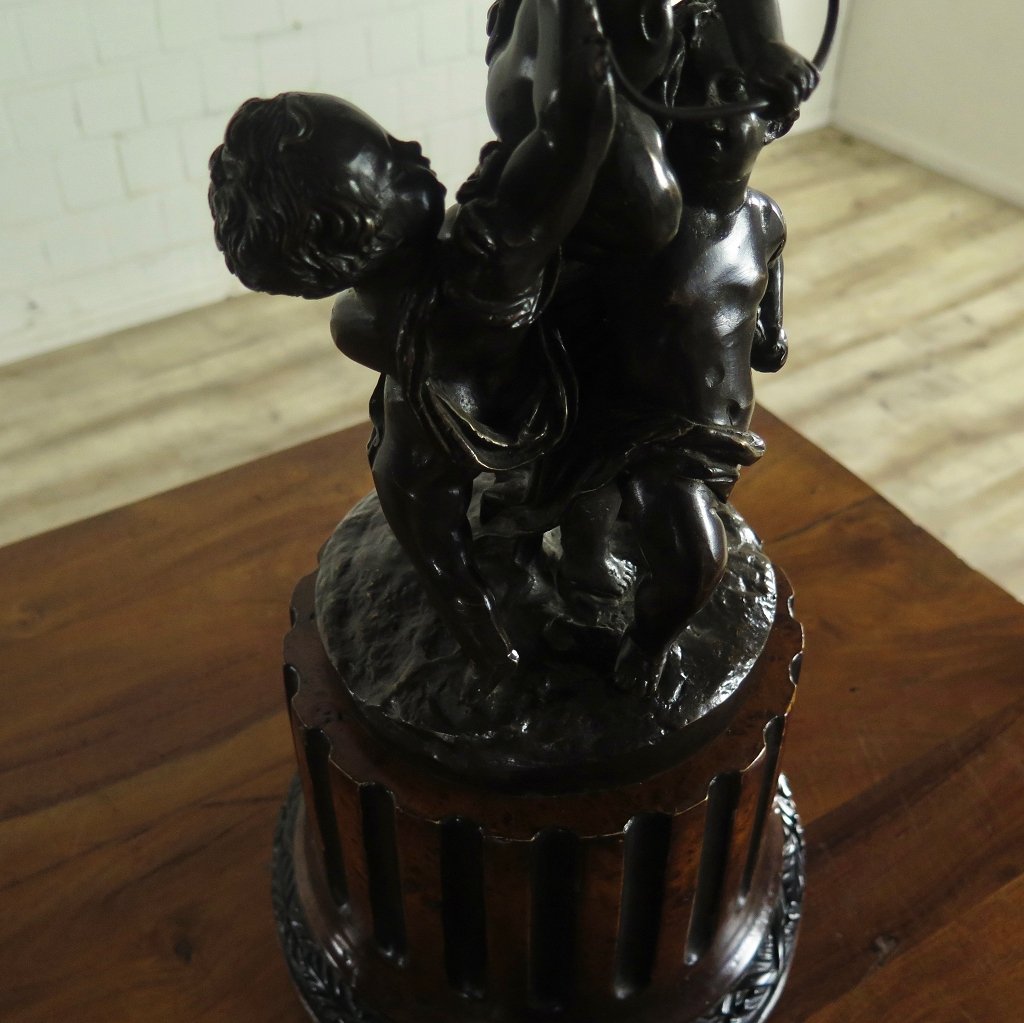 Skulptur Dekoration Amor Bronze 0,63 m