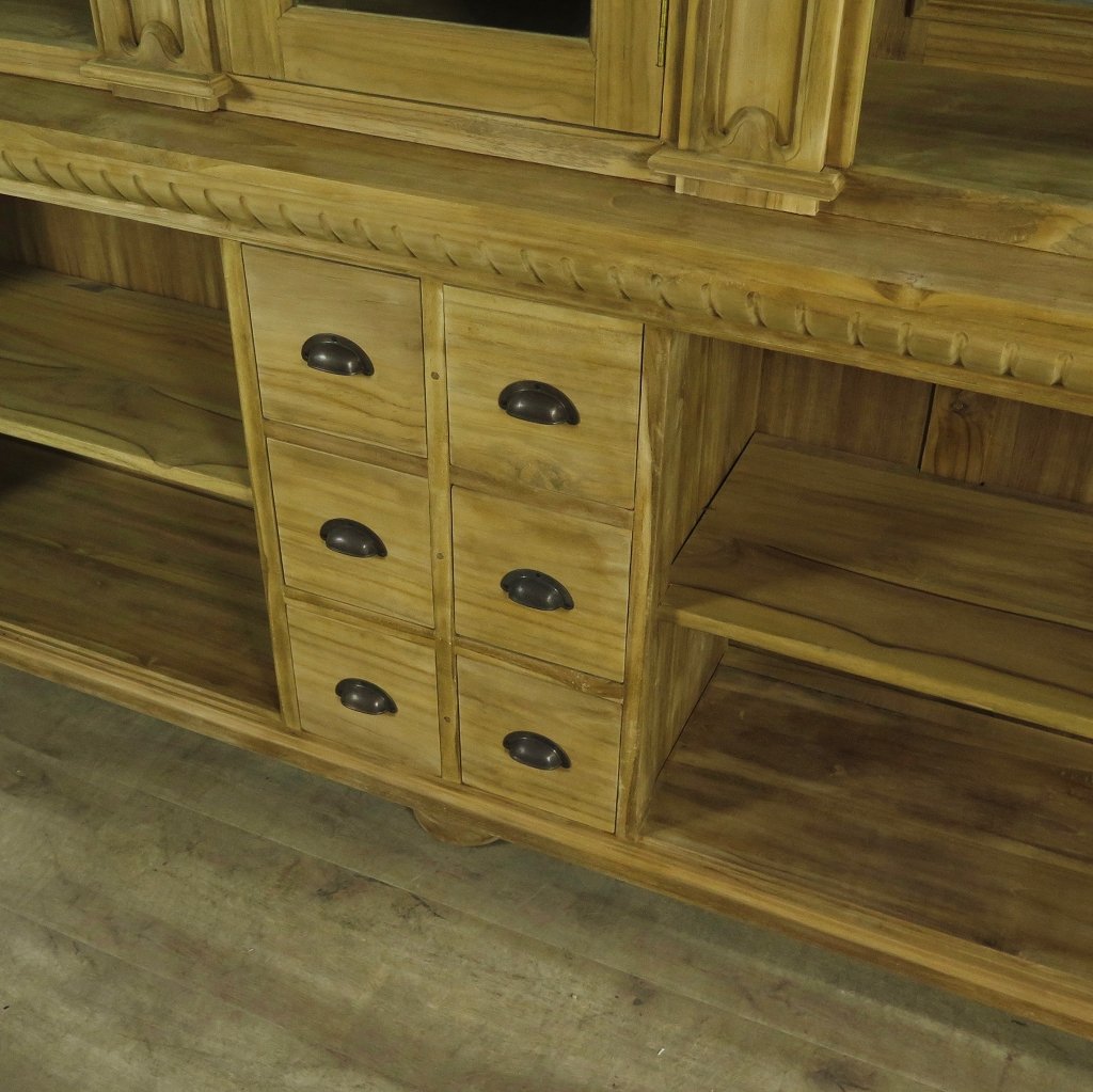 Ladenregal Bella Luxus Teakholz 2,50 m