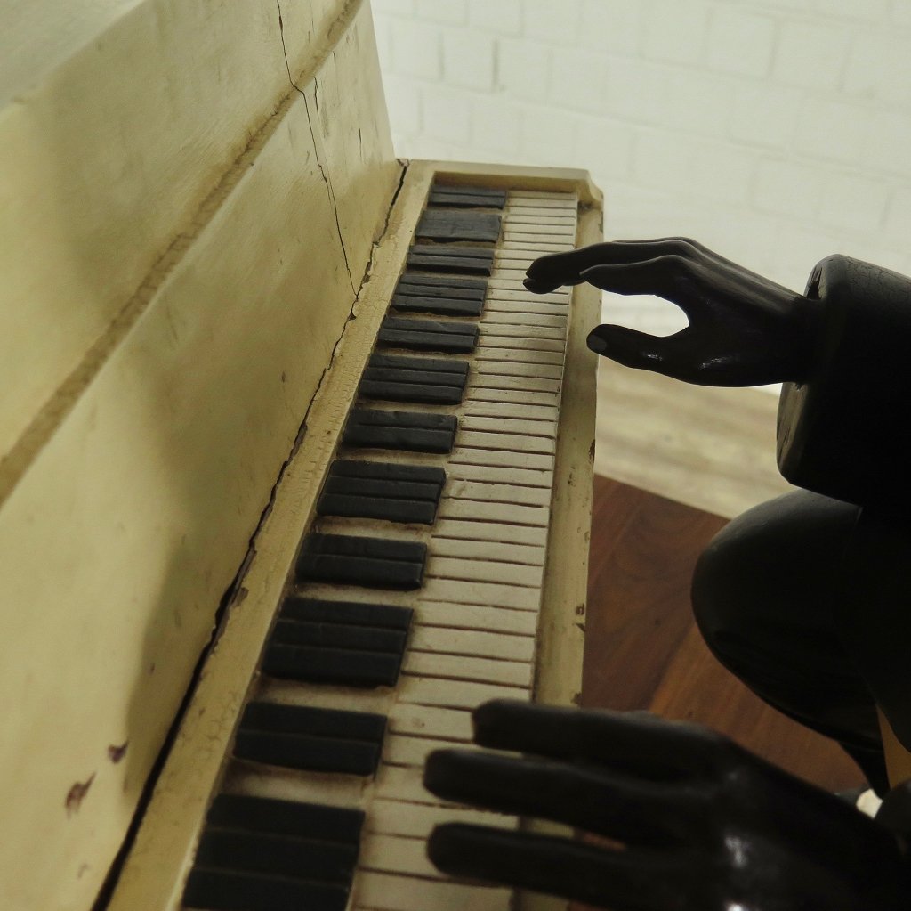 Jazzmusiker Pianospieler Antik
