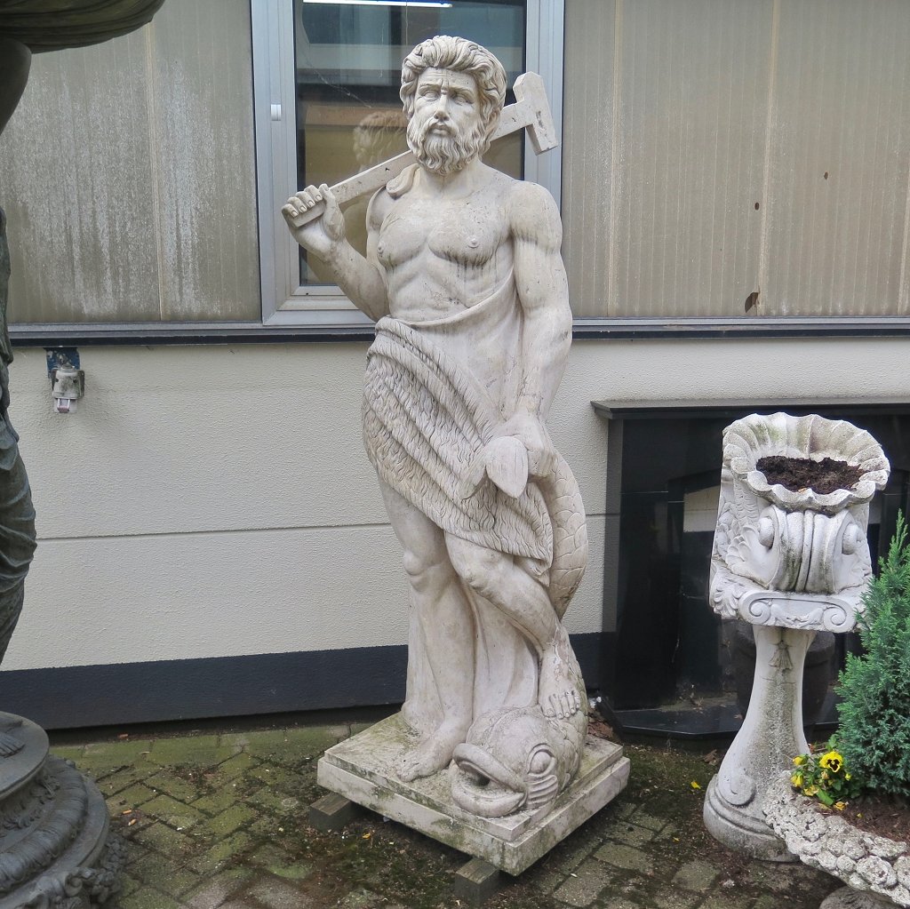 Skulptur Wasserspeier Griechischer Gott 2,00 m