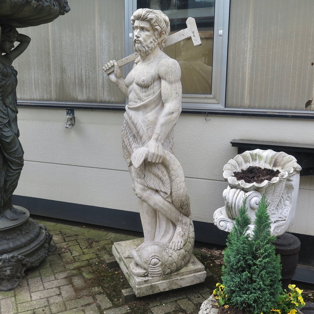 Skulptur Wasserspeier Griechischer Gott 2,00 m
