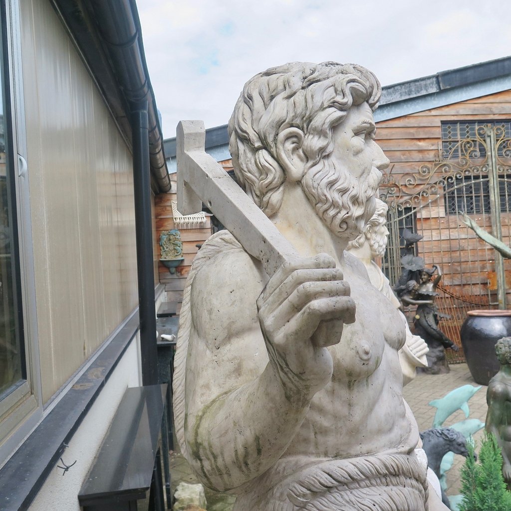 Skulptur Wasserspeier Griechischer Gott 2,00 m