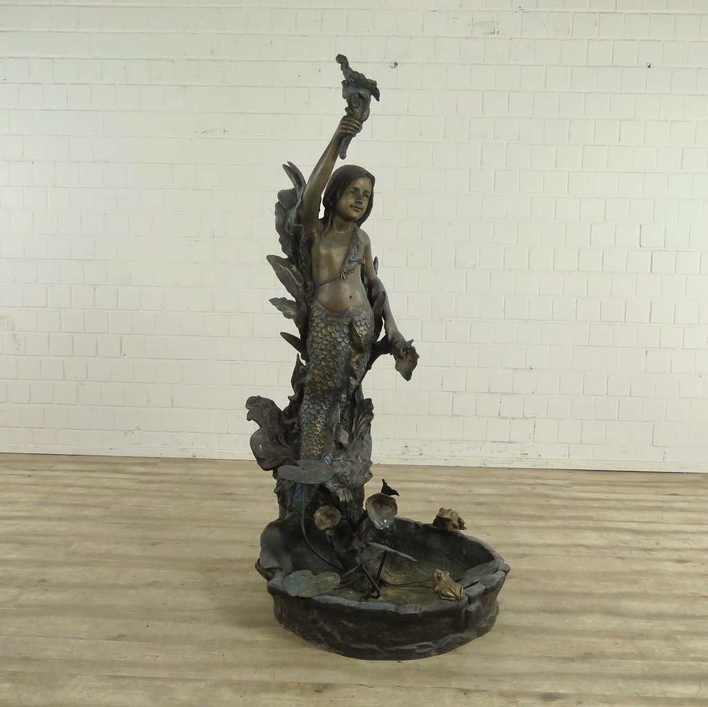 Wasserspeier Brunnen Bronze 1,83 m