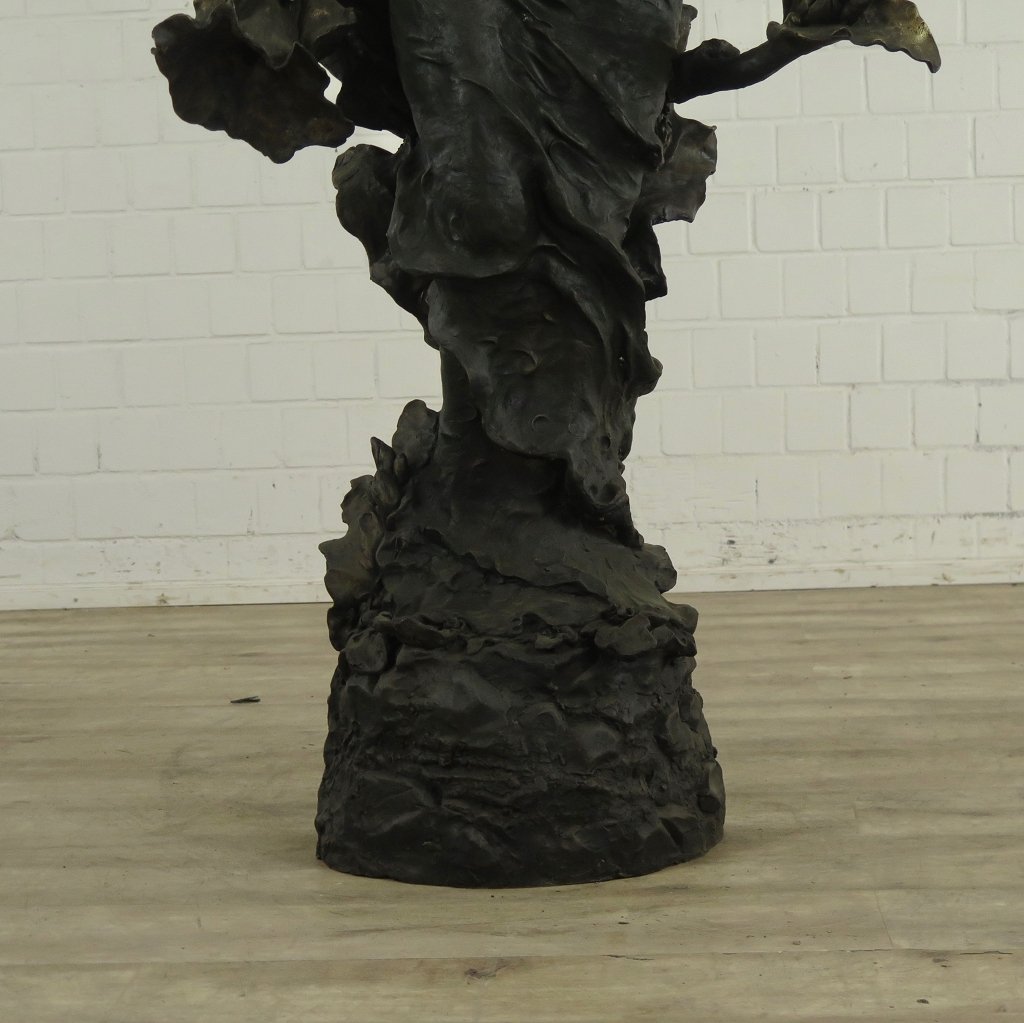 Wasserspeier Frau Bronze 1,82 m