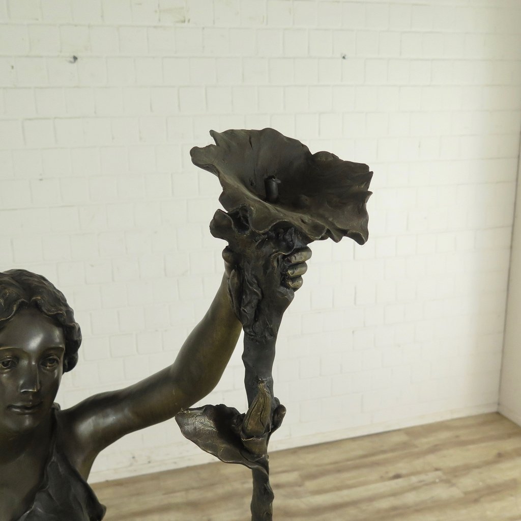 Wasserspeier Frau Bronze 1,82 m
