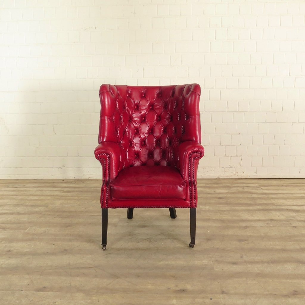 Chesterfield Sessel Rot