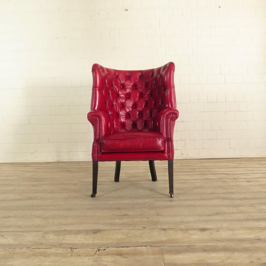 Chesterfield Sessel Rot