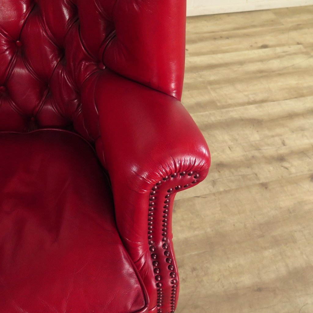 Chesterfield Sessel Rot