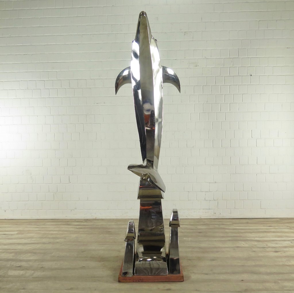 Skulptur Statue Delphin 2,33 m