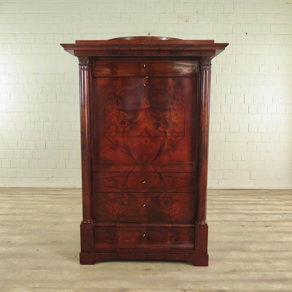 Sekretär Biedermeier 1840 Mahagoni