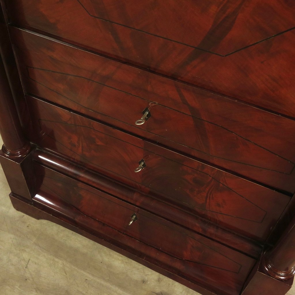 Sekretär Biedermeier 1840 Mahagoni