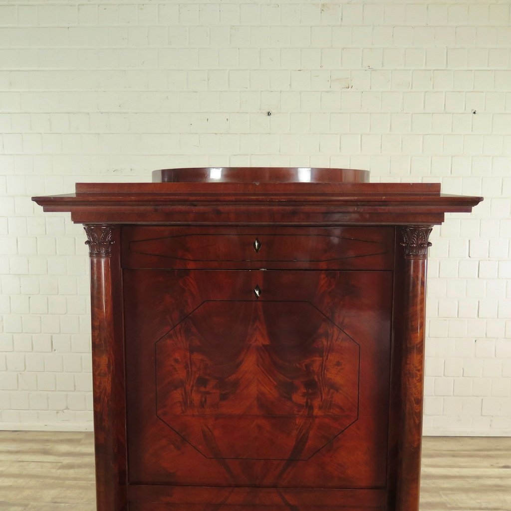 Sekretär Biedermeier 1840 Mahagoni