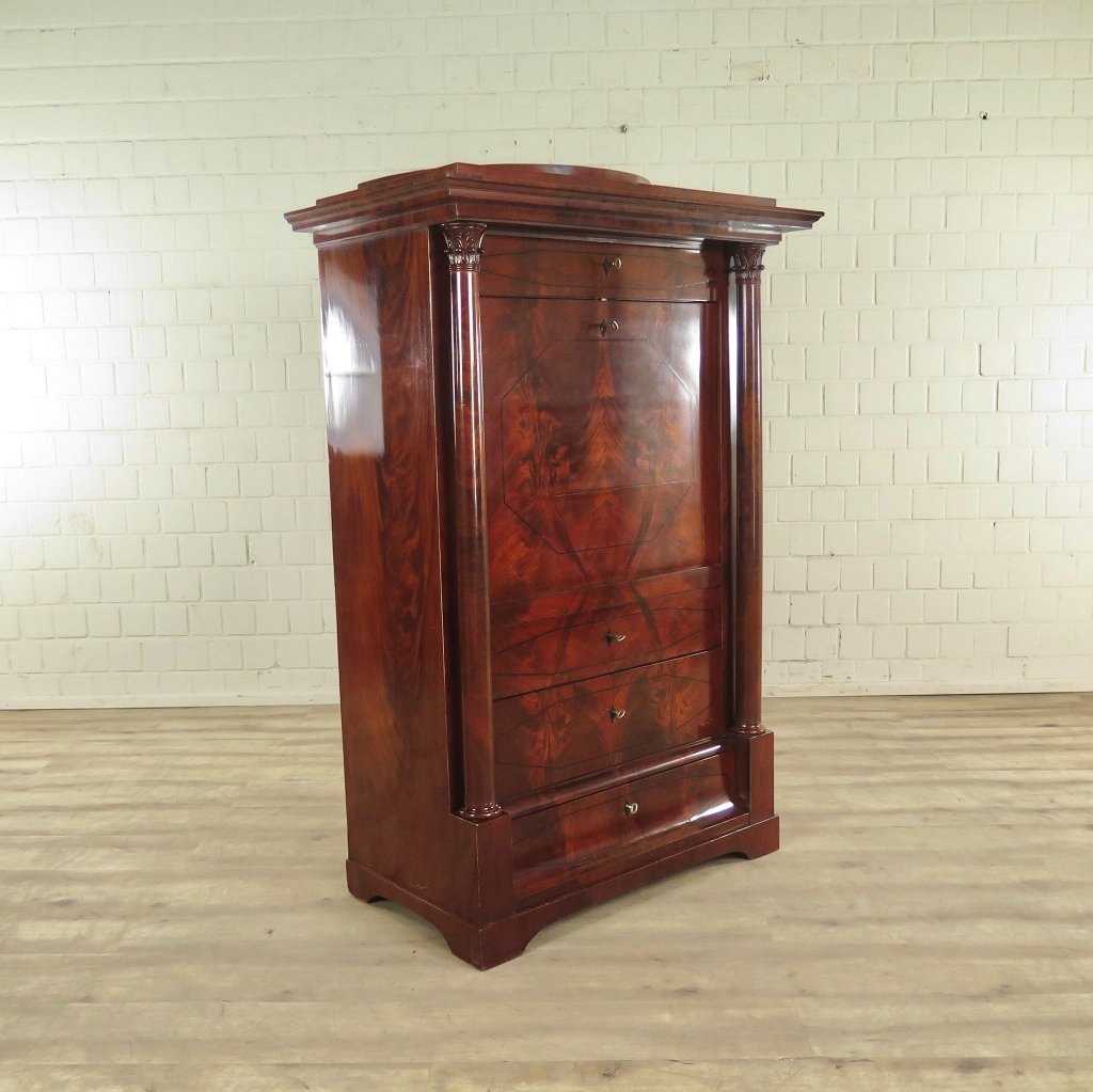 Sekretär Biedermeier 1840 Mahagoni