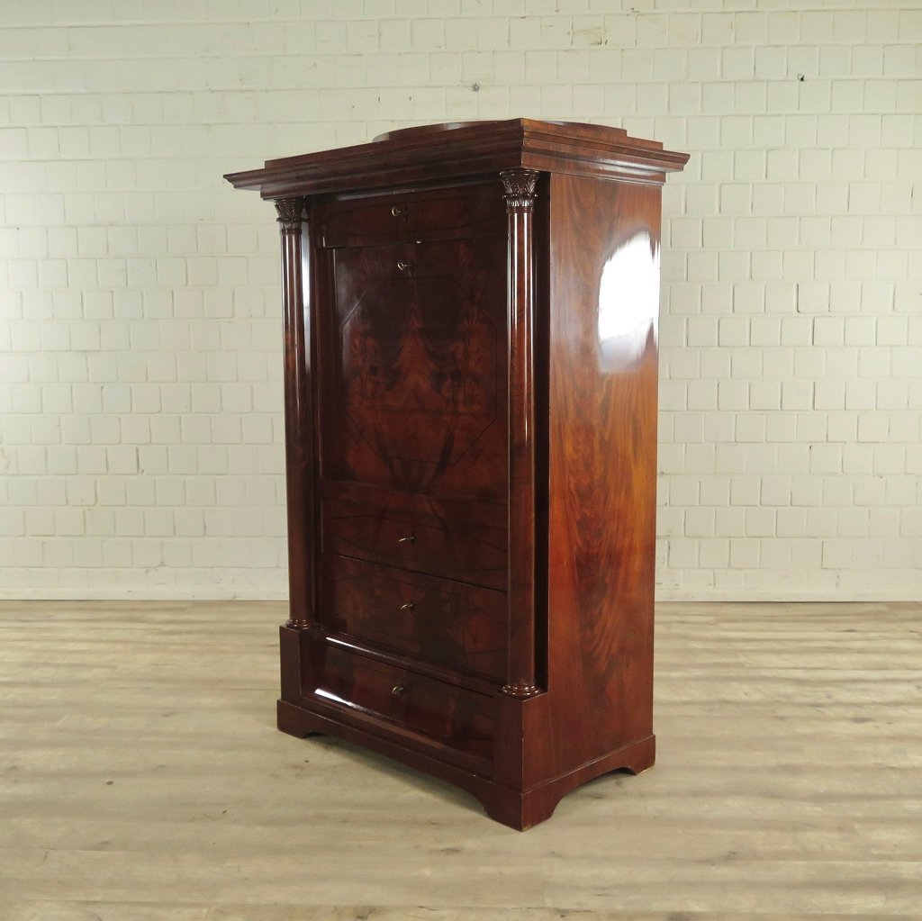 Sekretär Biedermeier 1840 Mahagoni