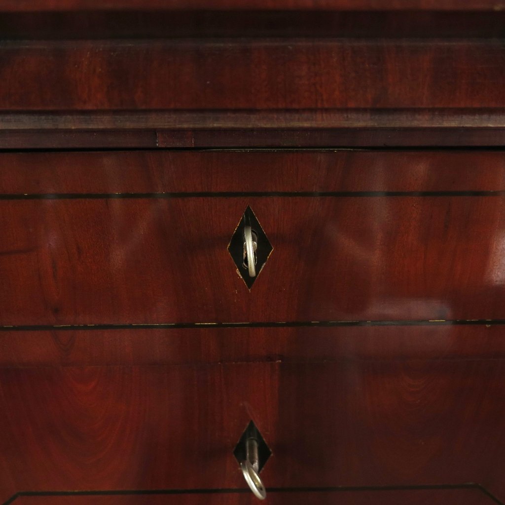 Sekretär Biedermeier 1840 Mahagoni