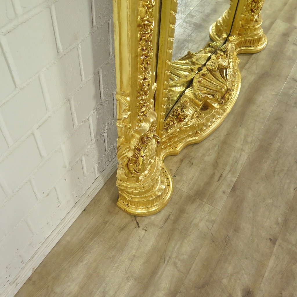 Spiegel Wandspiegel Barock Gold 1,40 m x 2,45 m