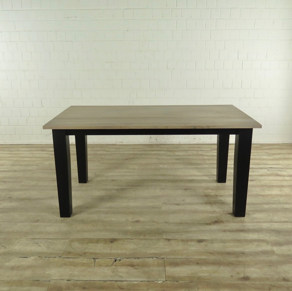 Esstisch Liam Landhausstil Schwarz 1,30 m x 0,90 m