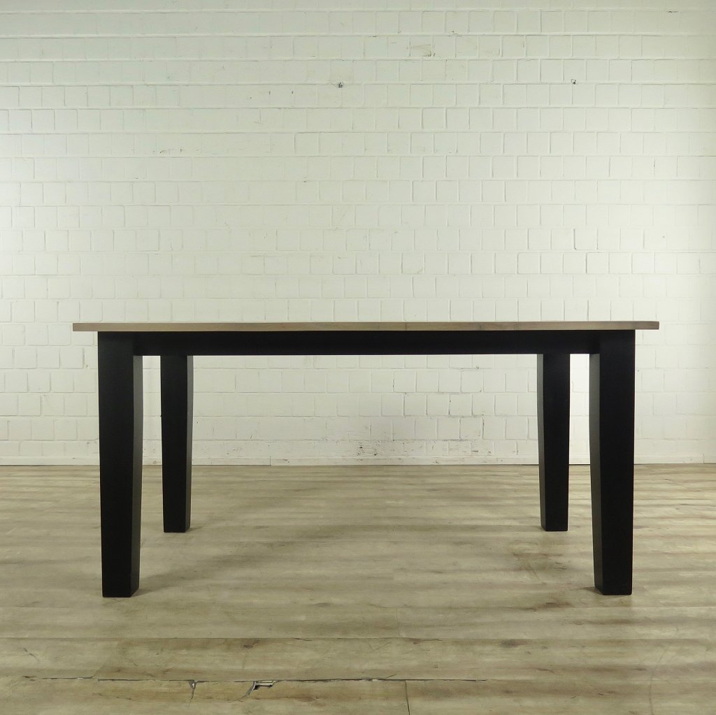 Esstisch Liam Landhausstil Schwarz 1,30 m x 0,90 m