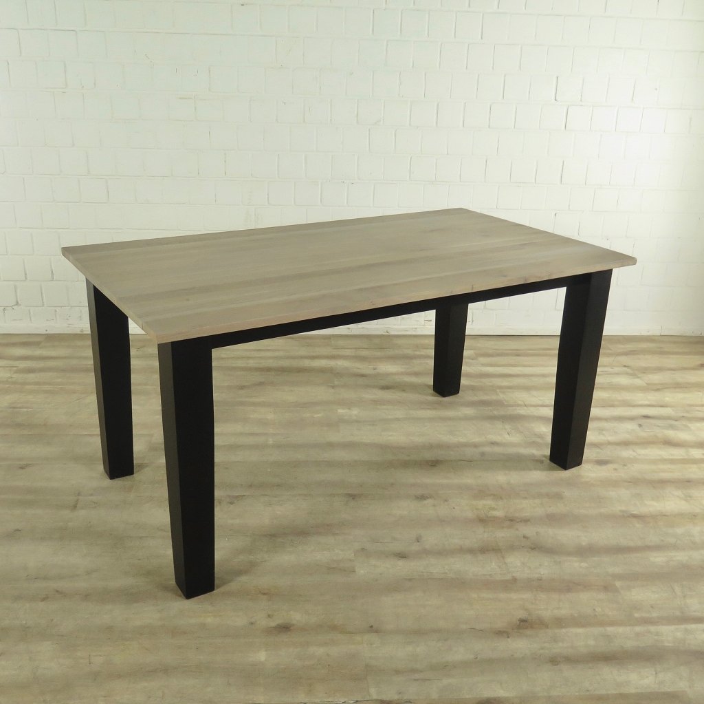 Esstisch Liam Landhausstil Schwarz 1,30 m x 0,90 m