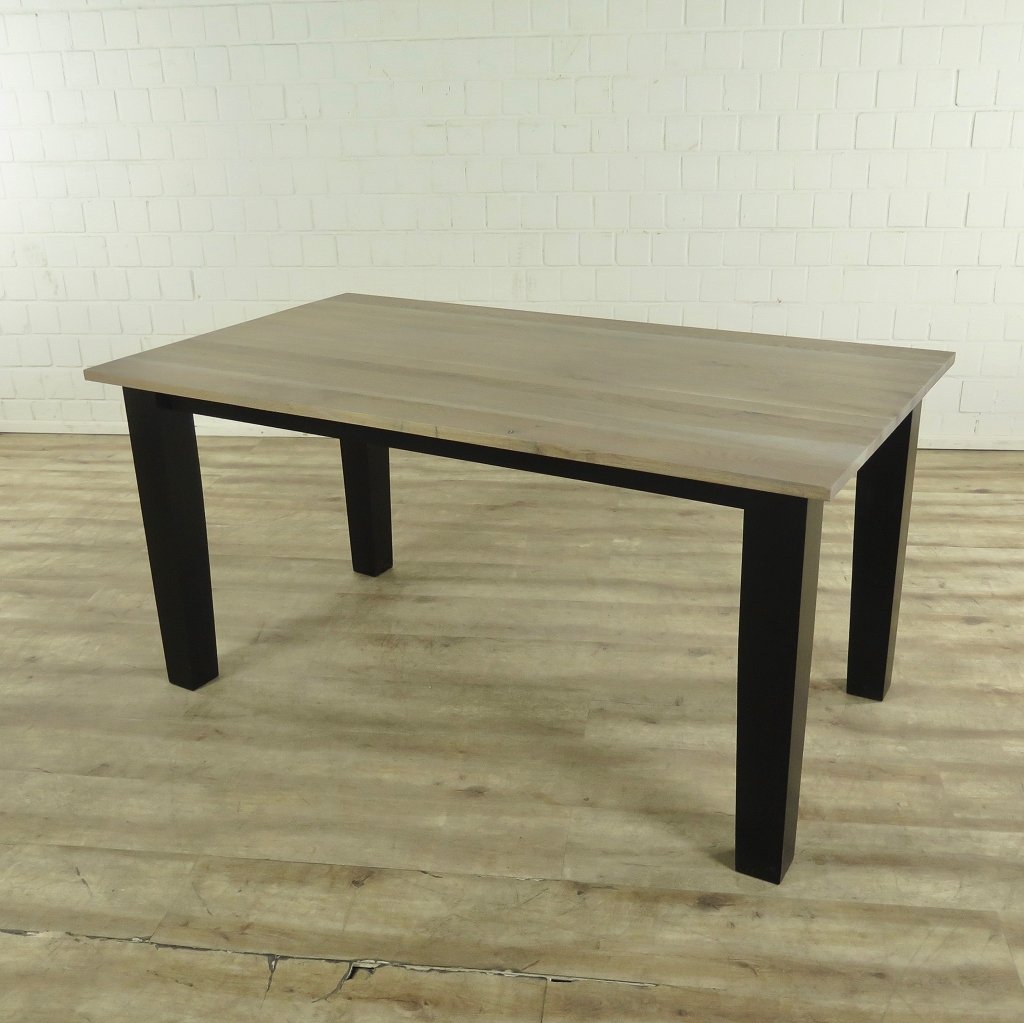 Esstisch Liam Landhausstil Schwarz 1,30 m x 0,90 m