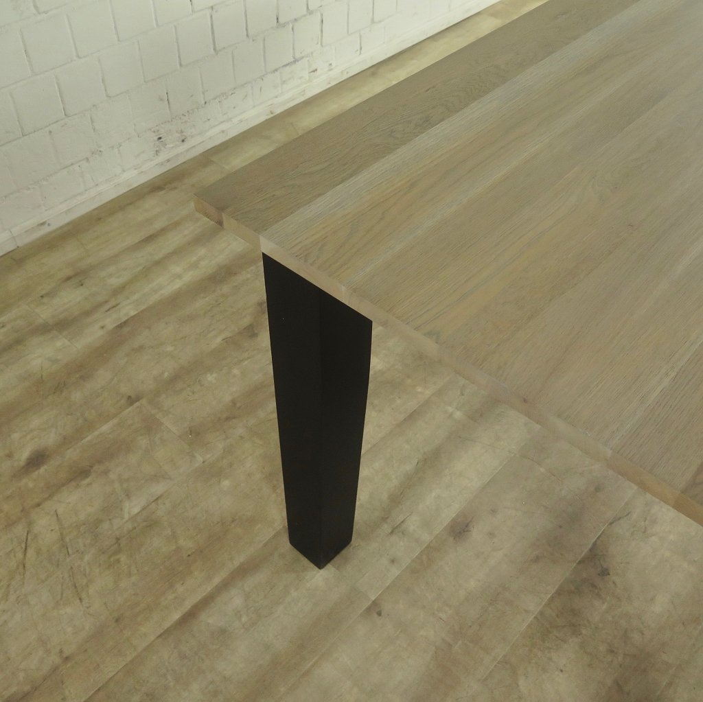 Esstisch Liam Landhausstil Schwarz 1,30 m x 0,90 m