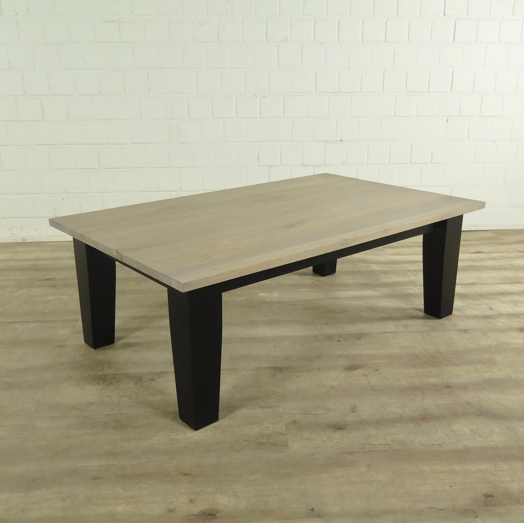 Couchtisch Liam Landhausstil Schwarz 1,30 m x 0,80 m