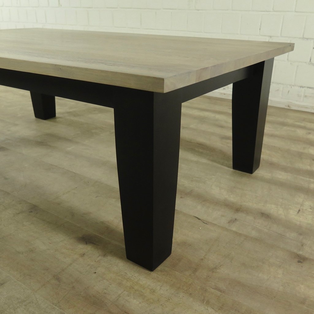 Couchtisch Liam Landhausstil Schwarz 1,30 m x 0,80 m