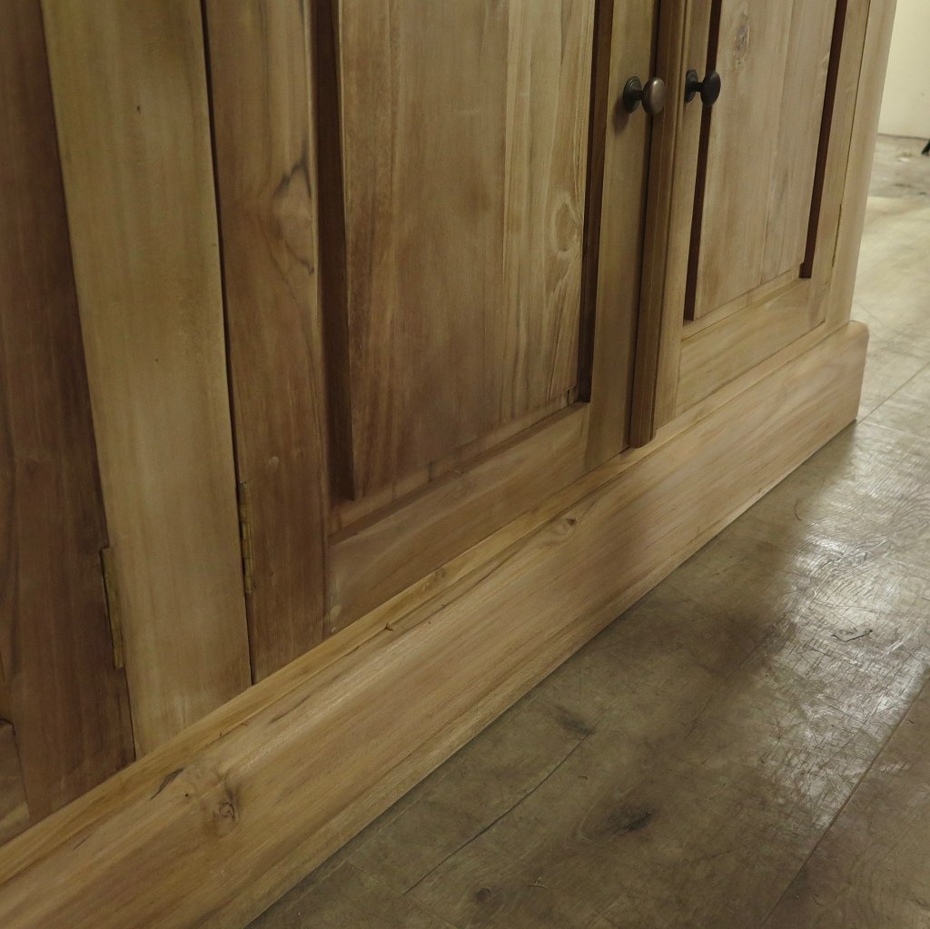 Bibliotheksschrank Schrank 2,05 m Teakholz