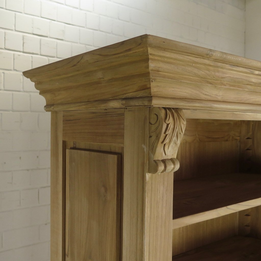 Bibliotheksschrank Schrank 2,05 m Teakholz
