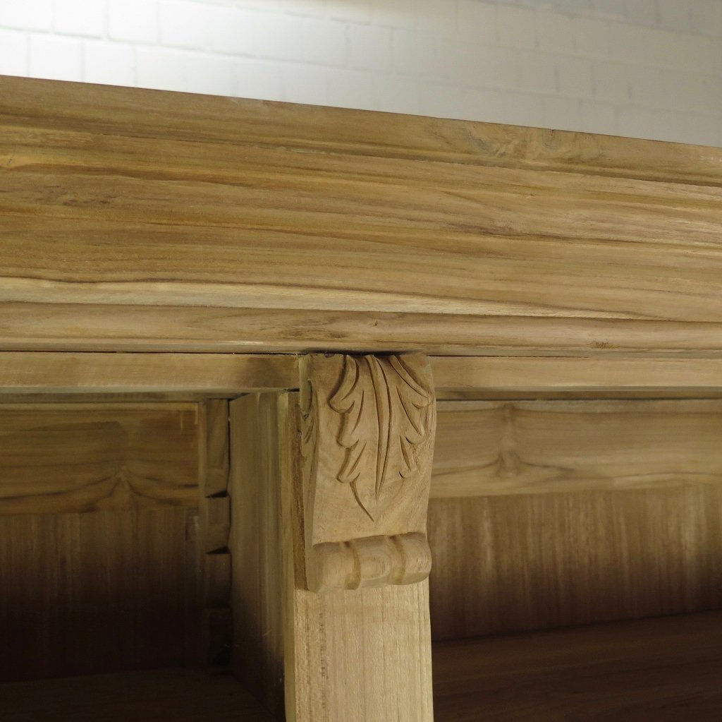 Bibliotheksschrank Schrank 2,05 m Teakholz