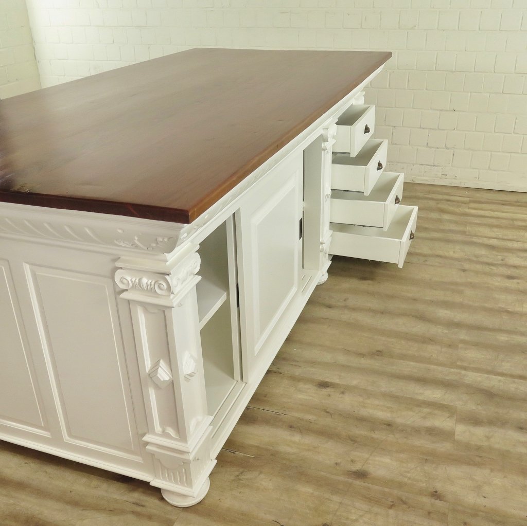 Kücheninsel Theke Teakholz 2,50 m