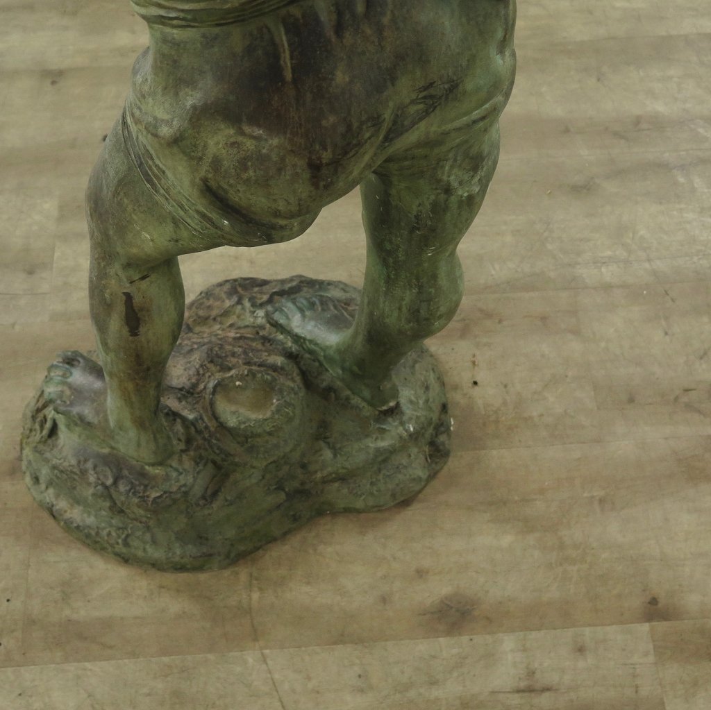 Wasserspeier Skulptur Bronze Junge 1,23 m