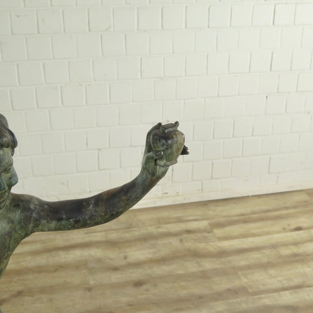 Wasserspeier Skulptur Bronze Junge 1,23 m