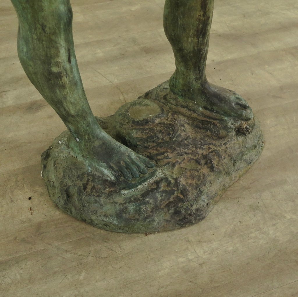Wasserspeier Skulptur Bronze Junge 1,23 m