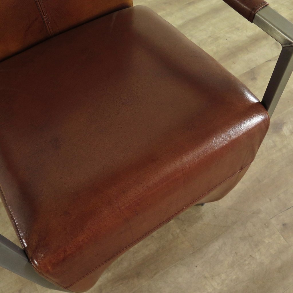 Stuhl Esszimmerstuhl Industrial Design Leder
