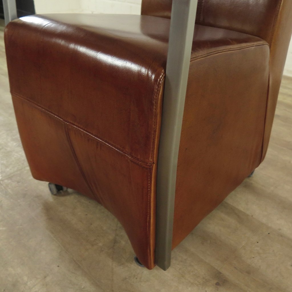 Stuhl Esszimmerstuhl Industrial Design Leder